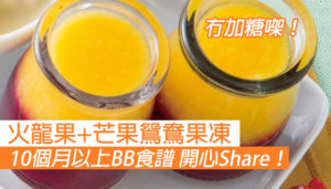 10個月以上BB食譜 鴛鴦果凍