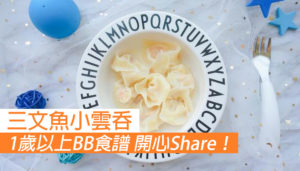 1歲以上BB食譜 三文魚小雲吞