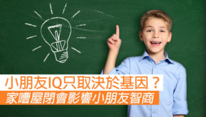 【小朋友智商不只取決於基因！】影響小朋友智力的環境因素